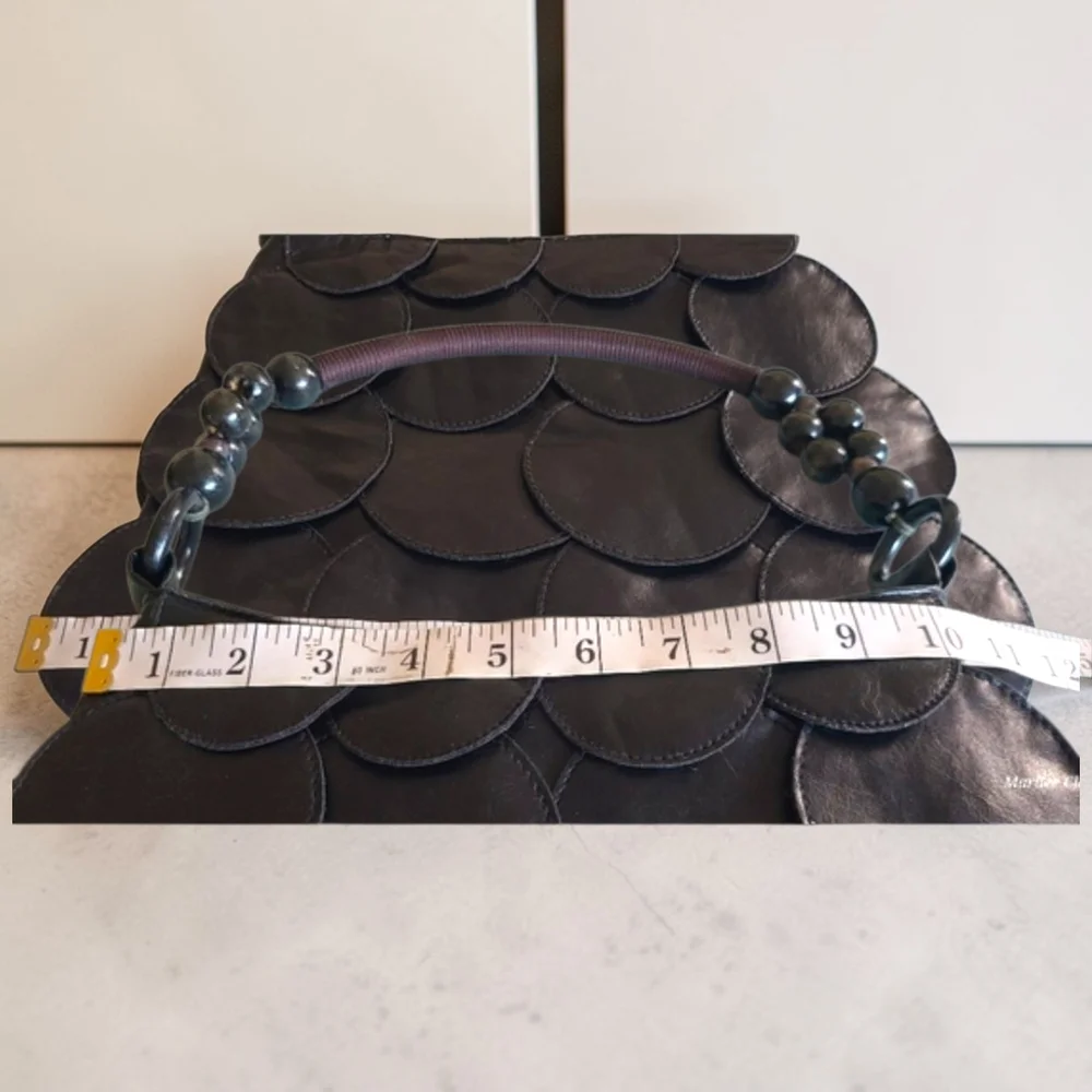 NEW Bueno Leather Circle Pattern  Bag - Picture 6 of 9